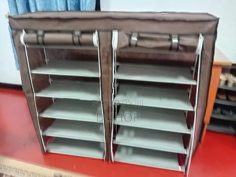 Double Side 6 Layers - Dust proof -Shoe Rack (සපත්තු රාක්කය)
