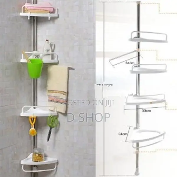 Multi Corner Shelf Rack - Adjustable Bathroom