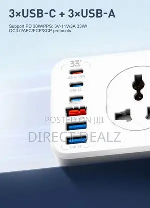 LDNIO SC10610C Power Extension Cord - UK Plug