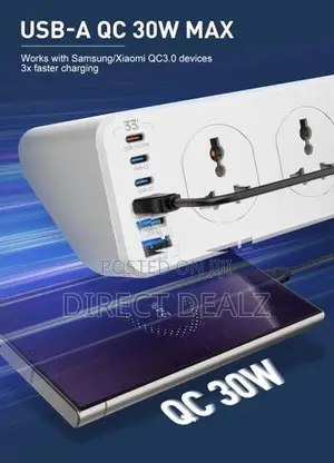 LDNIO SC10610C Power Extension Cord - UK Plug