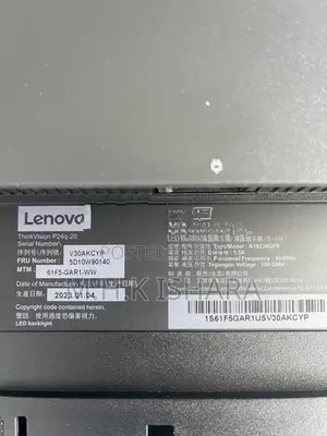 ThinkVision P24q-20 24’inch QHD 2K 1440p IPS Frameless monitor