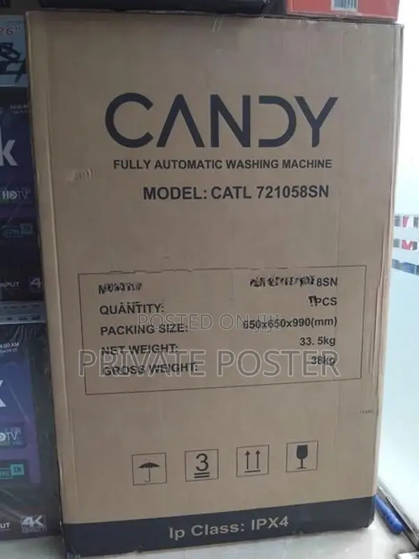New CANDY Top Loading 10.5k Fully Auto Washing machine