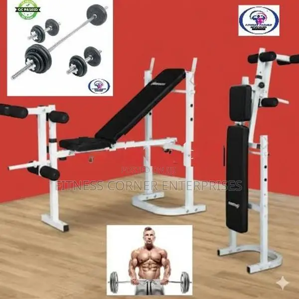 Bench with Full Weight Set HJ11