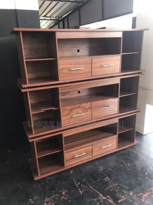Modern 65” Melamine Mid-2 Drawer Tv Stands