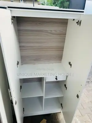 Modern 2door Half Hanging White Wardrobe