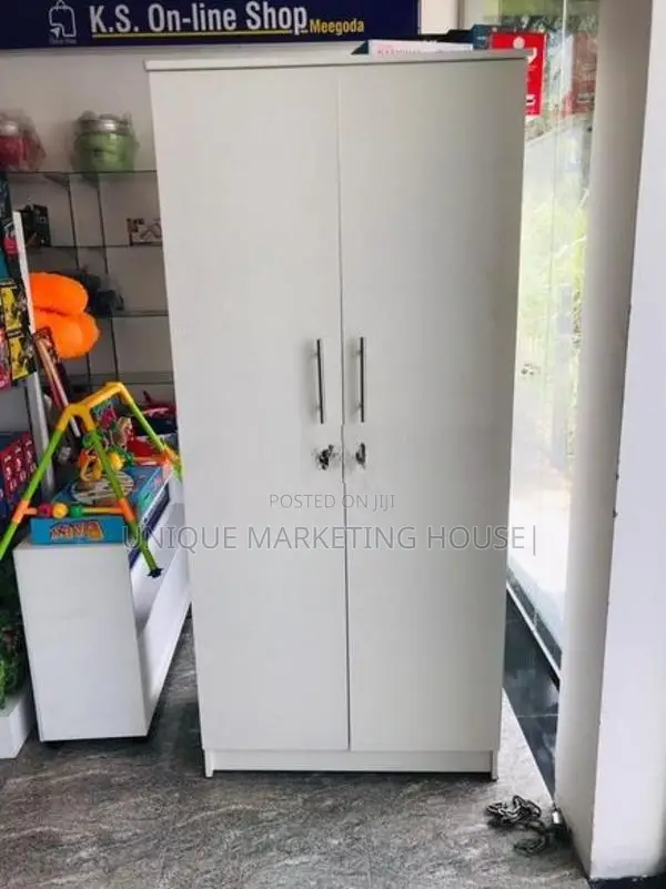 Modern 2door Half Hanging White Wardrobe
