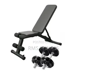 Brand New Adjustable Bench with Dumbbell set /Weight -M3