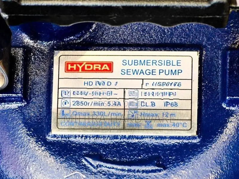 2 inch submersible sludge 1.0 Hp motor Jabos hydra water pump