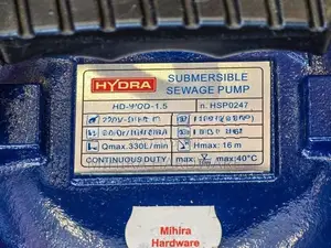 2 inch 1.5Hp motor HYDRA submersible sludge Jabos water pump