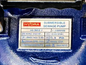 2 inch 1.0 Hp motor HYDRA submersible sludge Jabos water pump