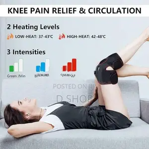 Re-chargeable Knee MASSAGE - Heated Arthritis Cordless Heating -Single