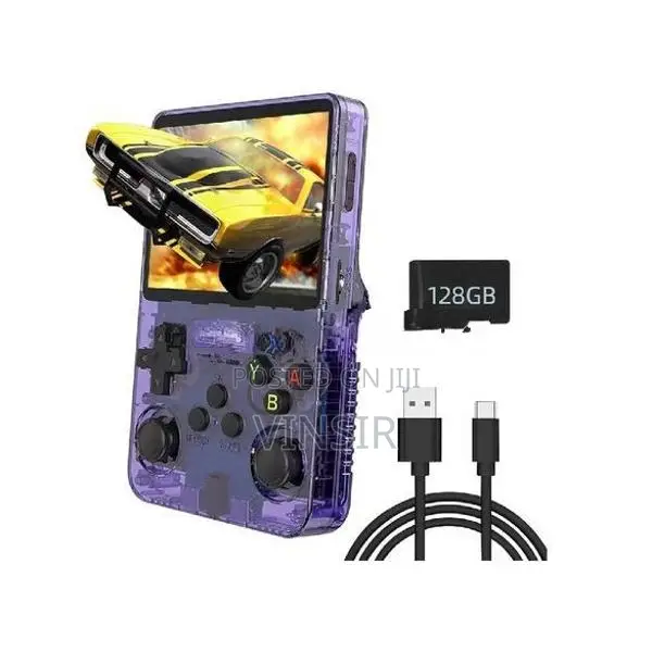 R36S PIUS Handheld Game Console 128GB 4inch IPS Screen