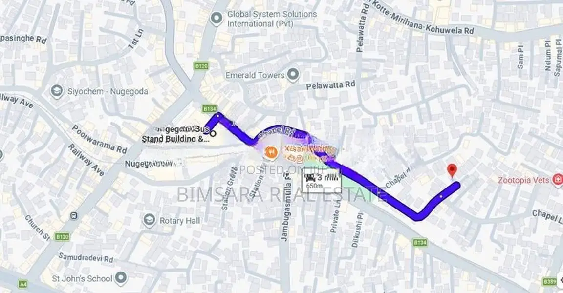 Prime 10P Residential Land for Sale in Chapel Lane, Nugegoda | SL14768