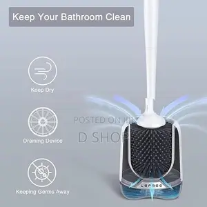 Wall Mounted -Toilet TPR Brush - Silicone Head