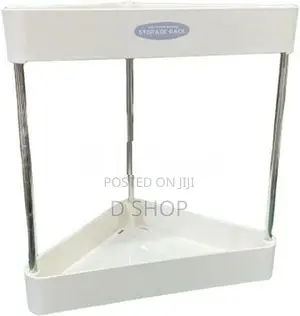 2 LAYER TRIANGLE Organizer STORAGE RACK