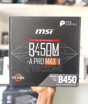 Msi B450M-A Pro Max II Gaming Motherboard