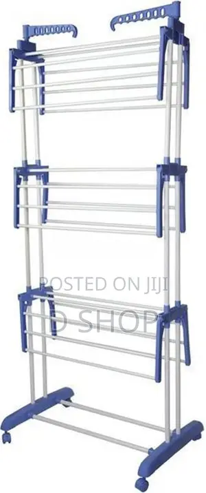 Long Fold-able Cloth Large Rack - Three Layer