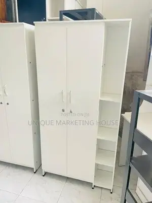 Modern 60x32” White Side Rack Smart Cupboards