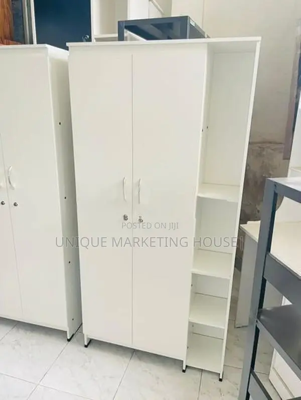 Modern 60x32” White Side Rack Smart Cupboards