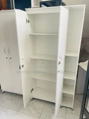 Modern 60x32” White Side Rack Smart Cupboards
