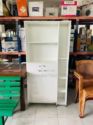 Modern 60x32” White Side Rack Book Cupboards