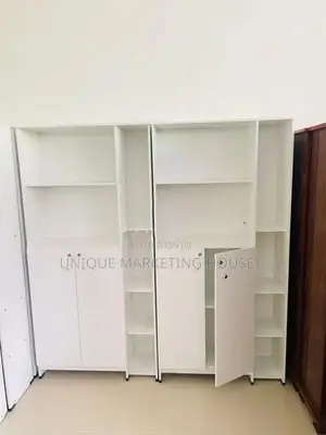 Modern 60x32” White Side Rack Book Cupboards