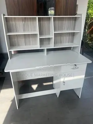 Modern 4x2 Hi-Rack White Melamine Study Table