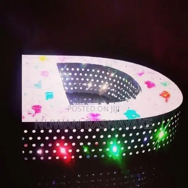 Gem Neon Led sign Diamond Gold backlit