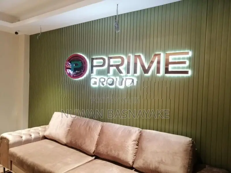 Gem Neon Led sign Diamond Gold backlit