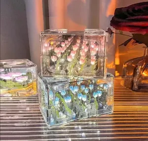 Blooming Crystal Flower Cube