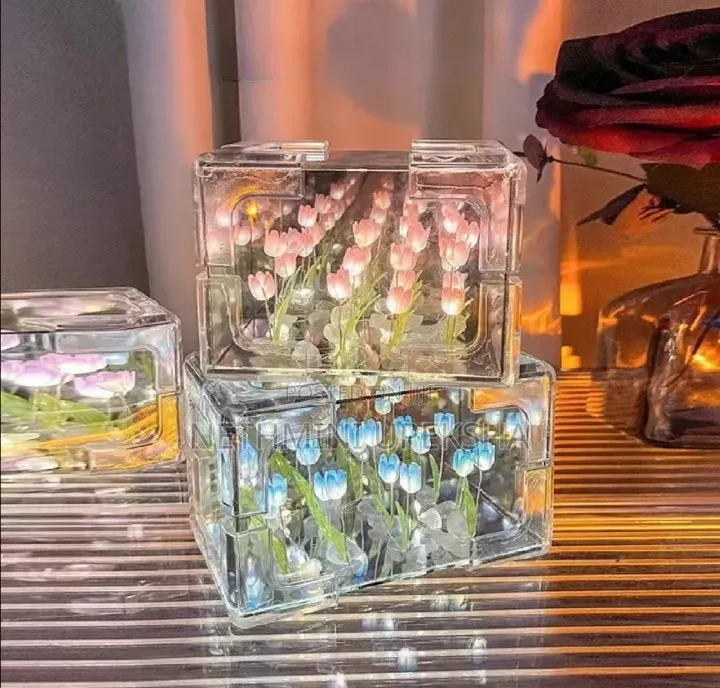 Blooming Crystal Flower Cube