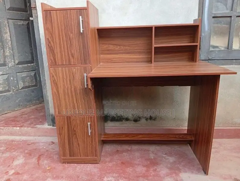 Modern Side 3 Cupboard Dark Study Table