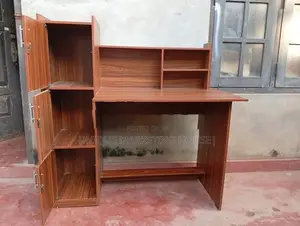 Modern Side 3 Cupboard Dark Study Table
