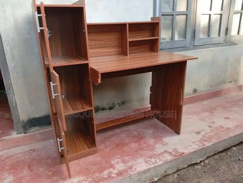 Modern Side 3 Cupboard Dark Study Table
