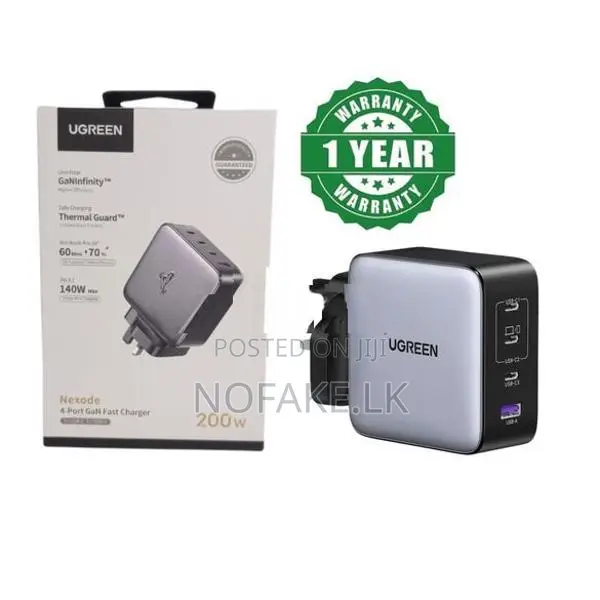 UGreen Nexode 200W 4 Port 140W Max GAN Charging Adapter
