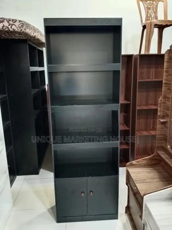 Modern Black 6ft Book Cupboards