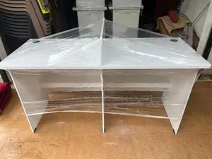 Modern 5x2 Workstation Fully White Office Table