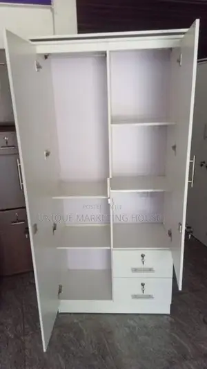 Modern 2 D Side Hanging Drawer Wardrobe