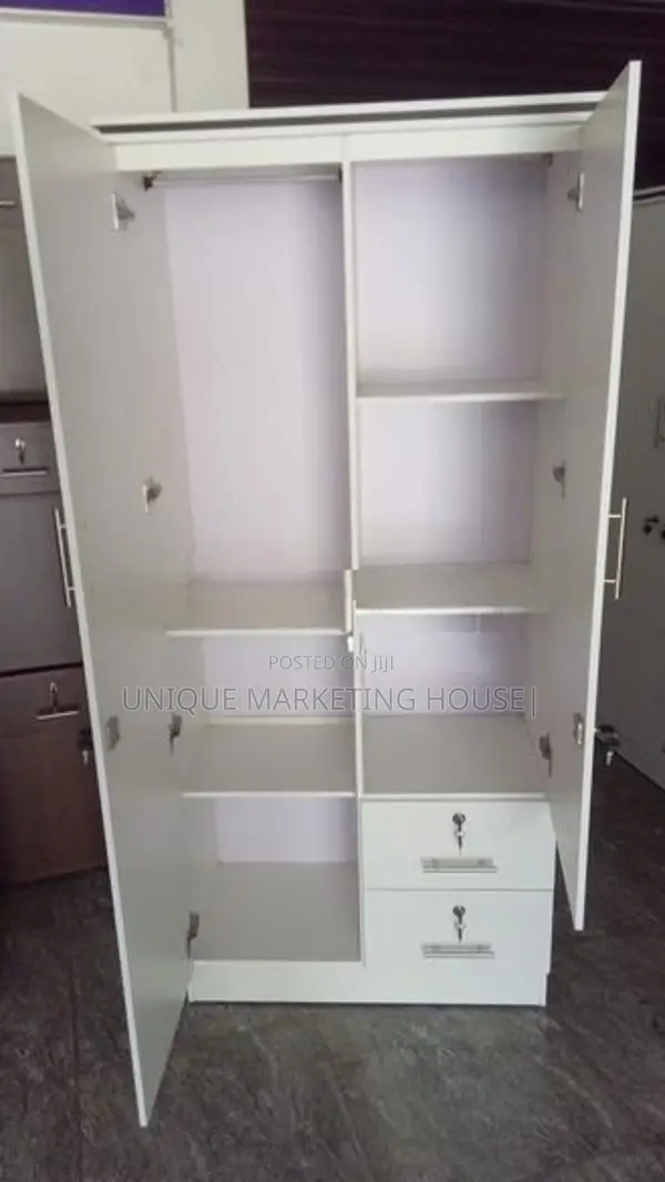 Modern 2 D Side Hanging Drawer Wardrobe