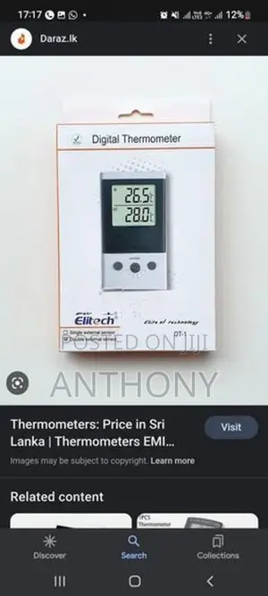 Thermometer for Refrigerator (Digital)