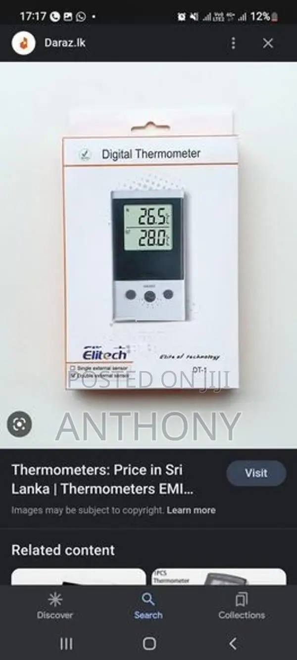 Thermometer for Refrigerator (Digital)