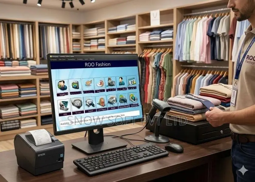 Textile POS System with Size Color Management