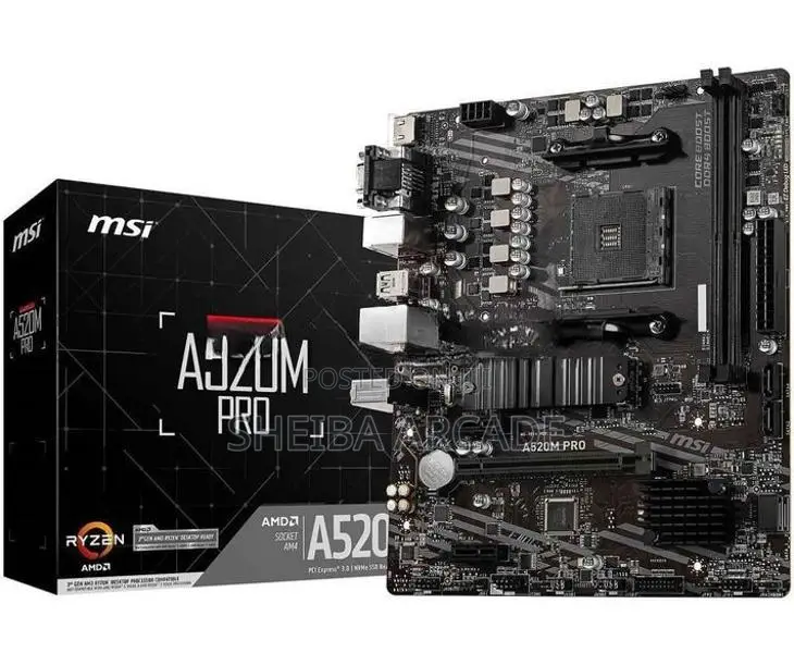 MSI A520 DDR4 Ryzen Mother Board ( 3000,4000,5000,G-Series )