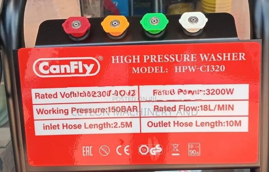 "CANFLY" High pressure washer - 150 Bars / 18 LPM