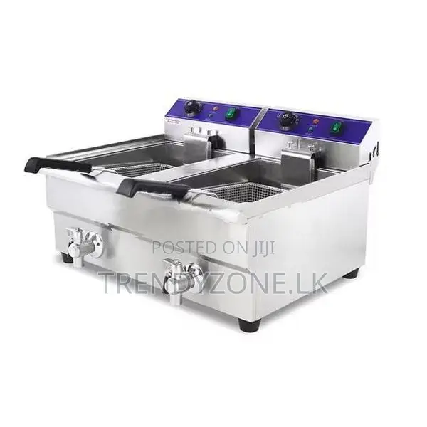 A-Star Industrial 20L Double Electric Deep Fryer