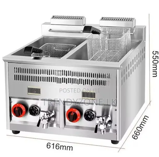 Industrial Large Tank 14L + Gas Deep Fryer