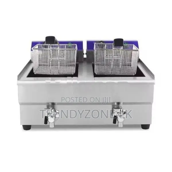 A-Star Industrial 20L Double Electric Deep Fryer