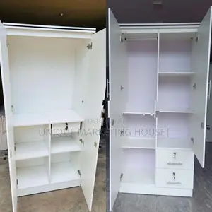 MODERN WHITE UNIQUE 2D WARDROBES