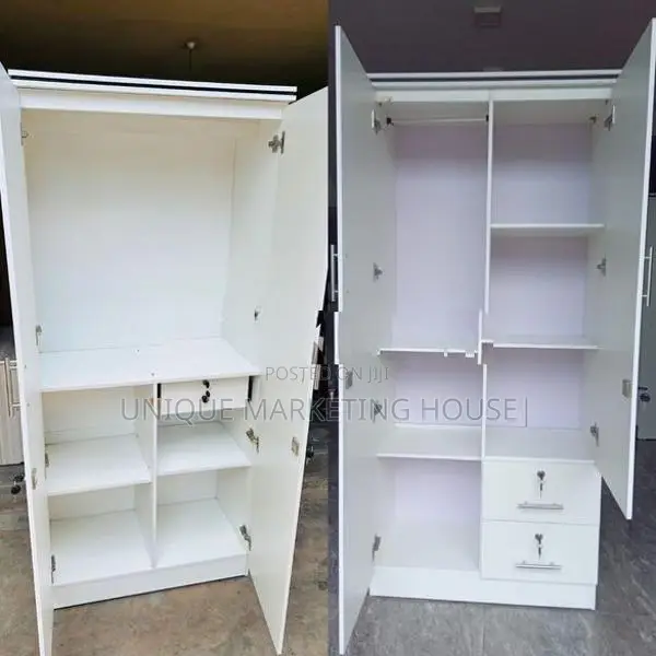 MODERN WHITE UNIQUE 2D WARDROBES