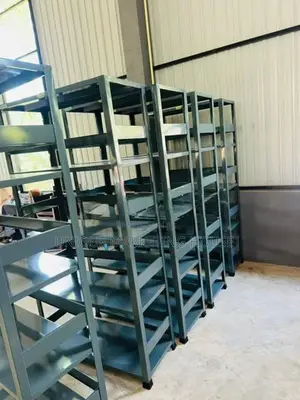 NEW 6x3Ft CLASSIC STEEL GREY OPEN RACKS